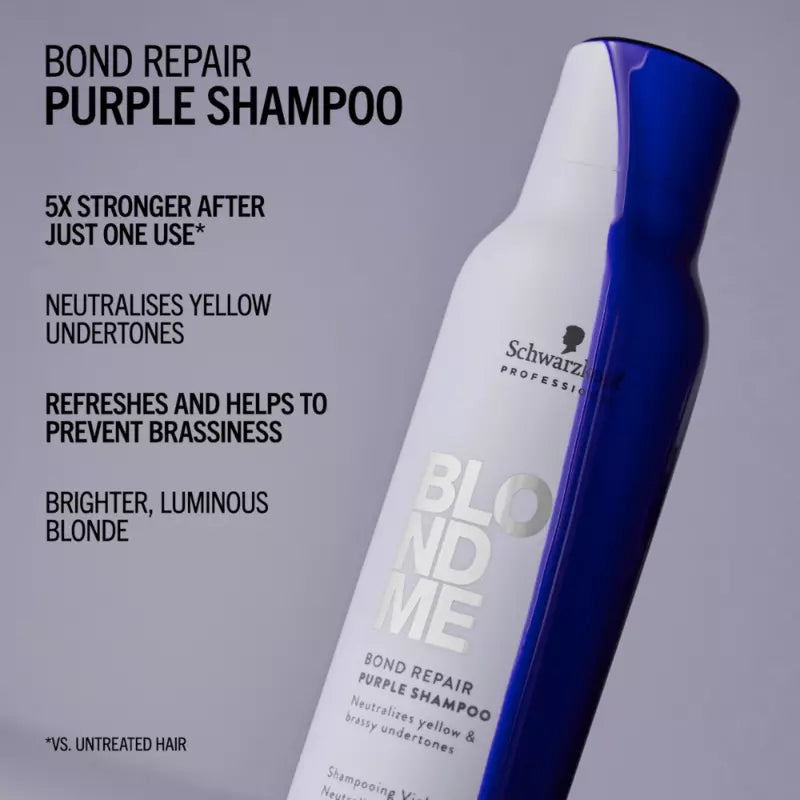Schwarzkopf Professional BlondMe Bond Repair Purple Shampoo 1000ml