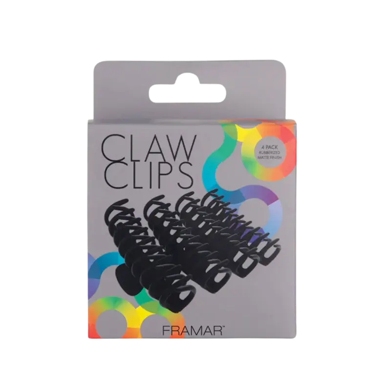 Framar Claw Clips 4-pack Black