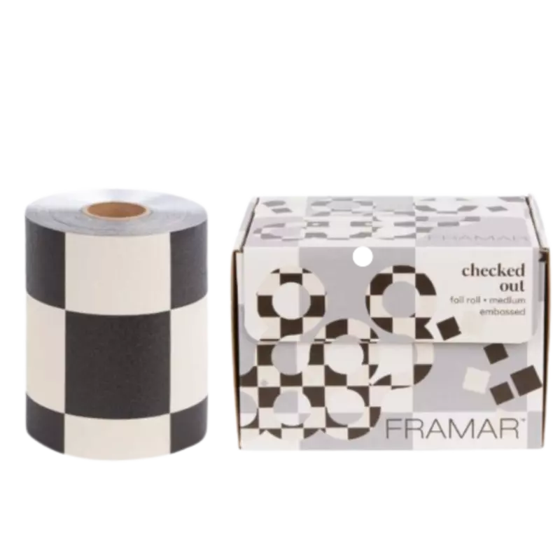 Framar Medium Foil Embossed Checked Out 98m