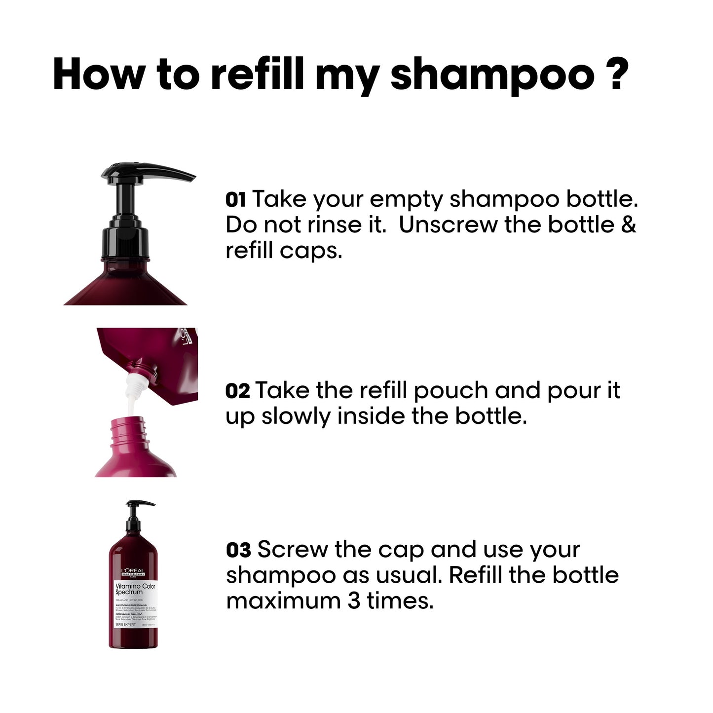 L'Oréal Professionnel Serie Expert Vitamino Color Spectrum Shampoo Refill 1000ml