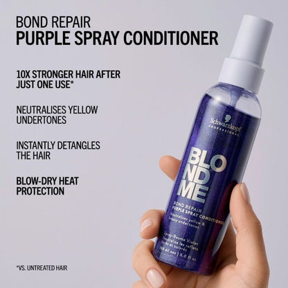 Schwarzkopf Professional BlondMe Bond Repair Purple Spray Conditioner 150ml