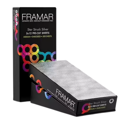 Framar Pre-Cut Foil Star Struck Silver Medium