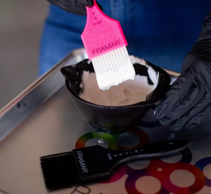 Framar Power Painter Zwart/Roze Verfborstel