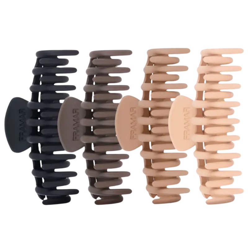 Framar Claw Clips 4-pack Neutral