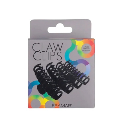 Framar Claw Clips 4-pack Black