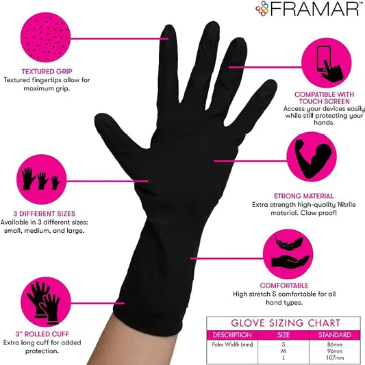 Framar Midnight Mitts Nitrile Handschoenen