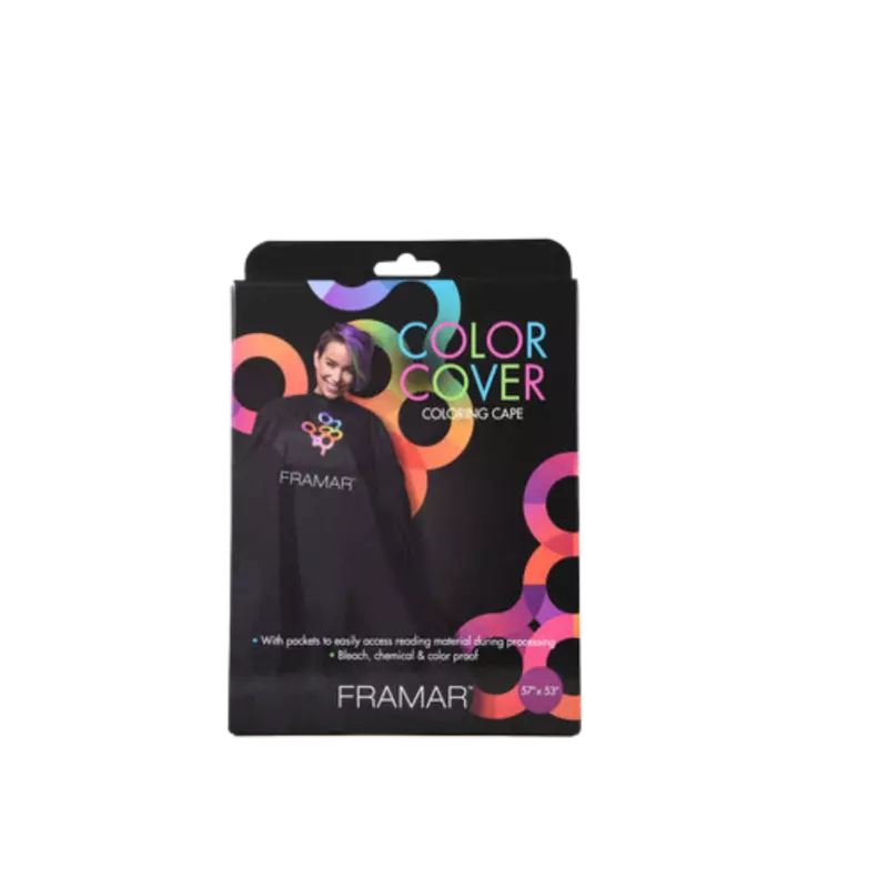 Framar Color Cover Kapmantel Zwart