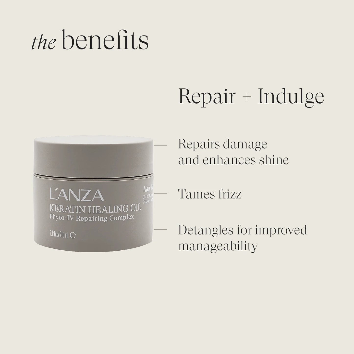 L’Anza Keratin Healing Oil Intensive Masque 210ml