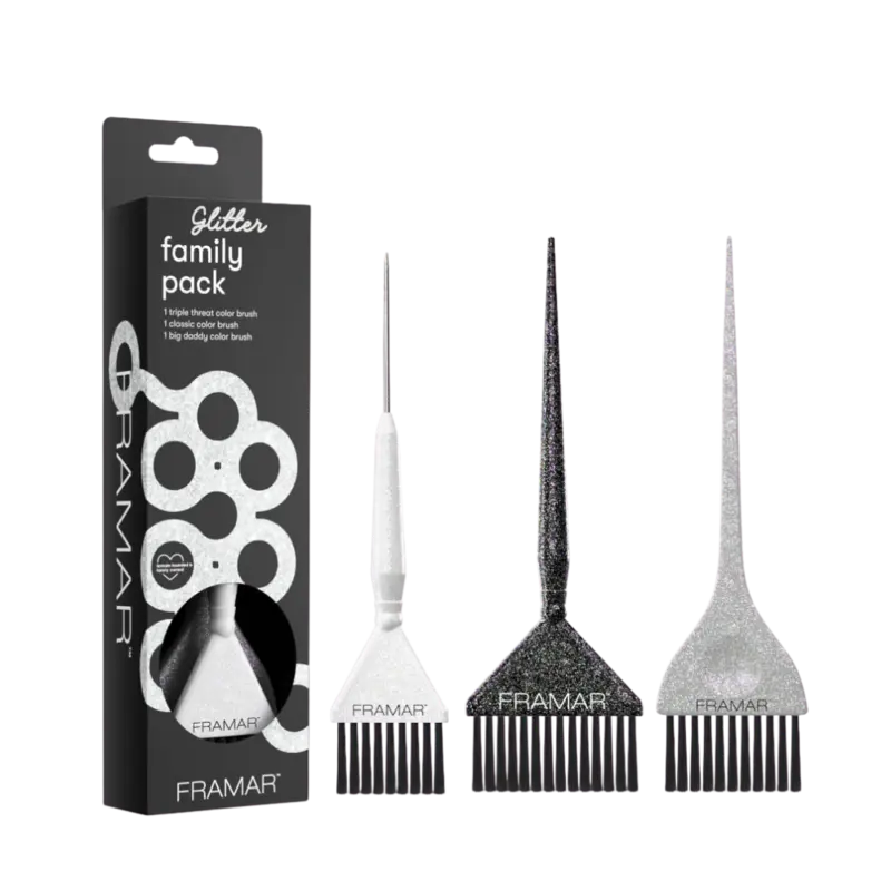 Framar Family Pack Glitter Verfborstels